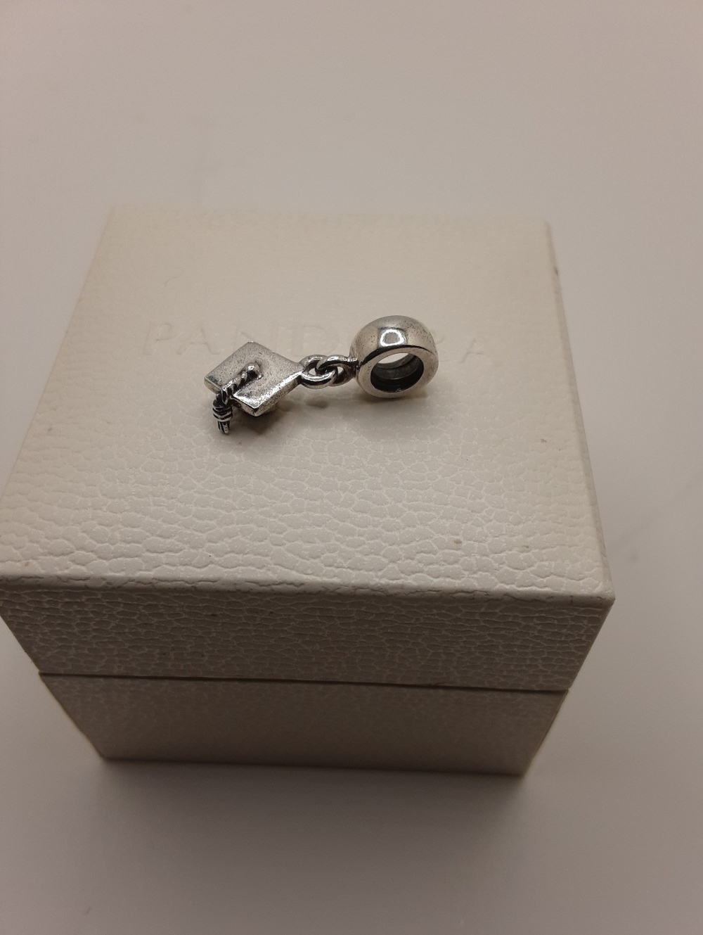 Authentic Pandora Sterling Silver Education Graduation Cap Dangle Charm - Picture 8 of 8